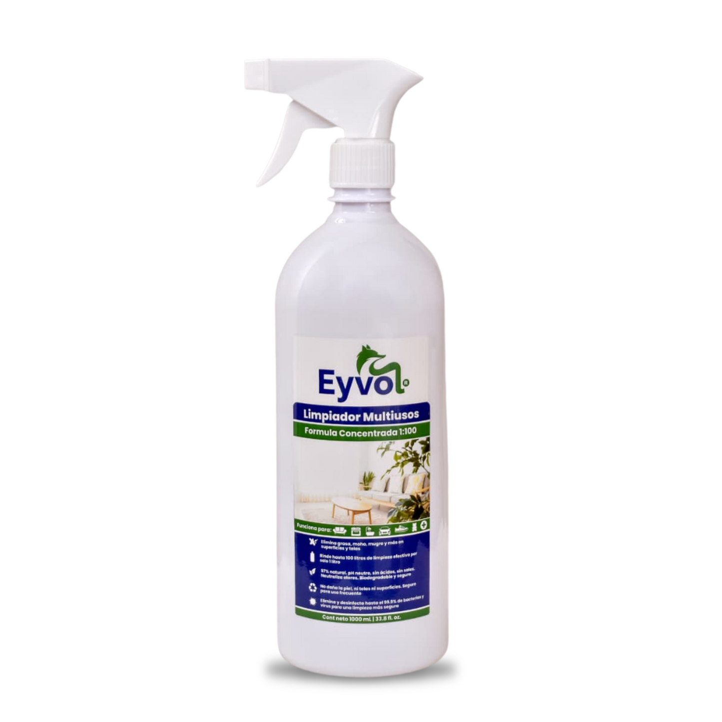Eyvol – Limpiador Multiusos Concentrado Quitamanchas (Pistola y Tarro Medidor Incluidos) – Envíos Gratis